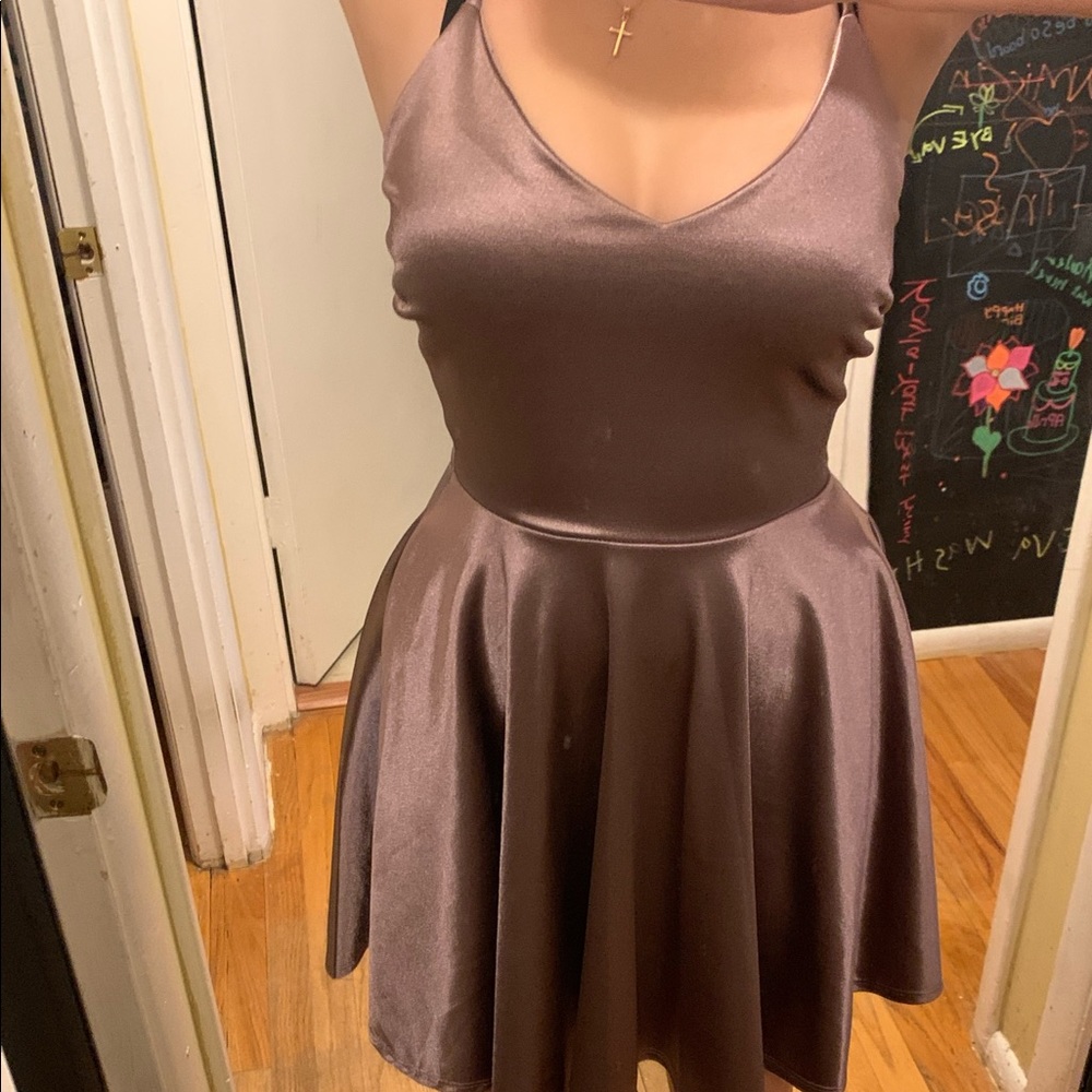 Purple homecoming dress